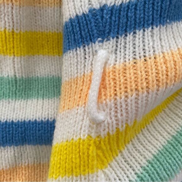 Vintage Knit Open Front Stripe Cardigan - Picture 4 of 5